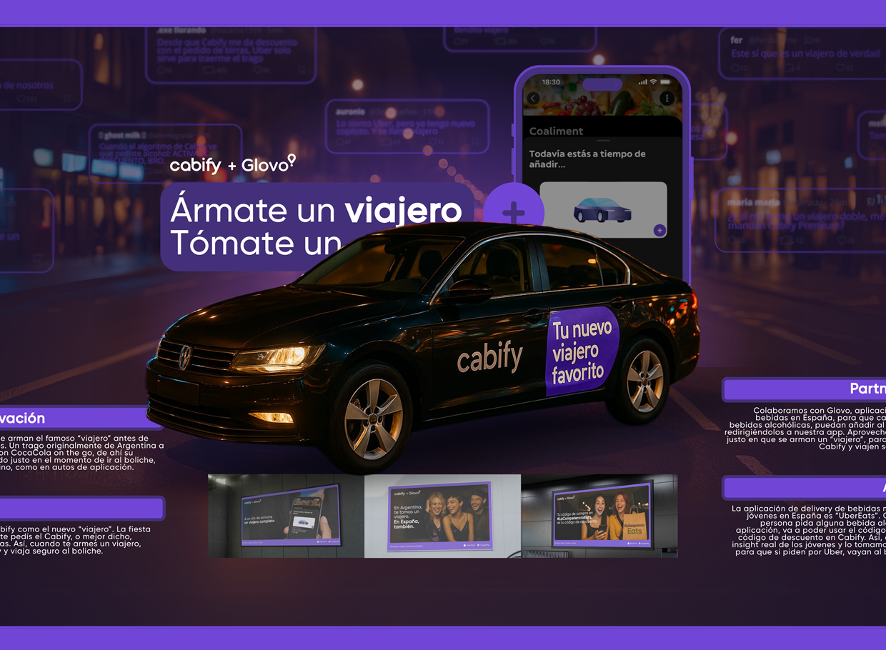 Armate Un Viajero. Tomate Un Cabify (Board)