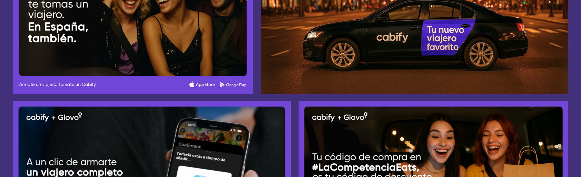 Armate Un Viajero. Tomate Un Cabify (Gráficas)